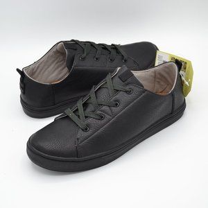 Size 6 Toms Lenny Black Synthetic Leather Shoes Ne